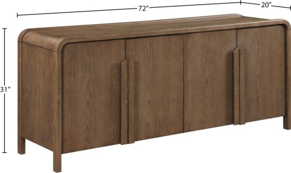 Harmony Oak Veneer And Solid Wood Sideboard / Buffet