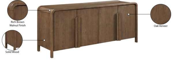 Harmony Oak Veneer And Solid Wood Sideboard / Buffet