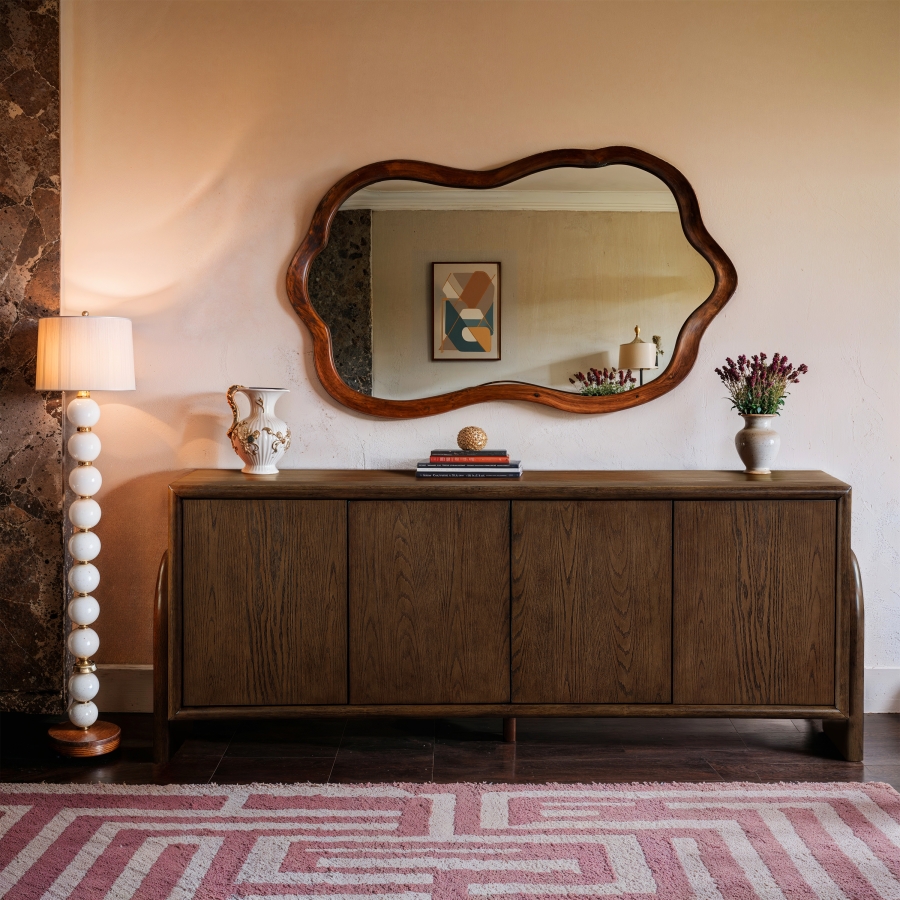 Elanor Oak Veneer And Solid Wood Sideboard / Buffet