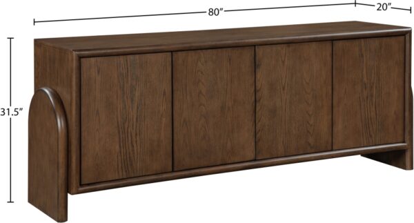 Elanor Oak Veneer And Solid Wood Sideboard / Buffet