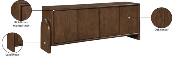 Elanor Oak Veneer And Solid Wood Sideboard / Buffet