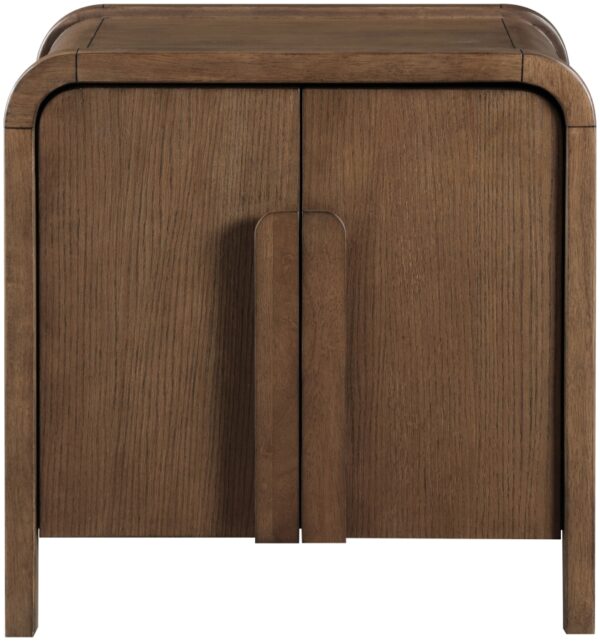 Harmony Oak Veneer And Solid Wood Nightstand