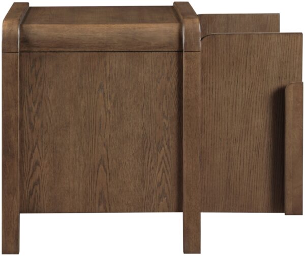 Harmony Oak Veneer And Solid Wood Nightstand