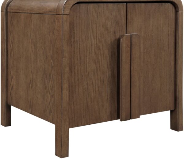 Harmony Oak Veneer And Solid Wood Nightstand