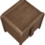Harmony Oak Veneer And Solid Wood Nightstand