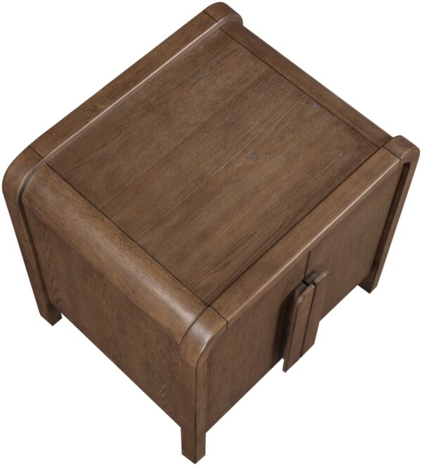 Harmony Oak Veneer And Solid Wood Nightstand