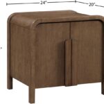 Harmony Oak Veneer And Solid Wood Nightstand