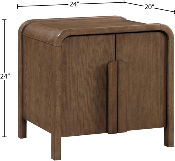 Harmony Oak Veneer And Solid Wood Nightstand