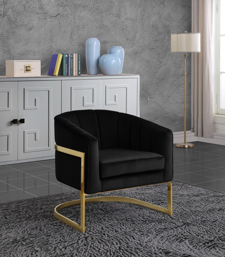 Carter Velvet Upholstered Accent Chair