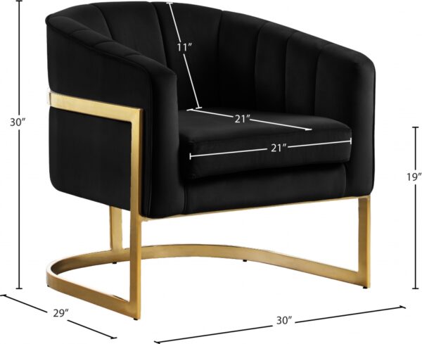 Carter Velvet Upholstered Accent Chair