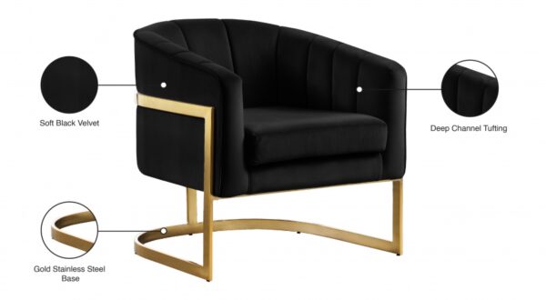 Carter Velvet Upholstered Accent Chair