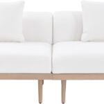Laguna 71" Resilient Water Resistant Fabric Upholstered Outdoor Patio 2pc. Modular Loveseat