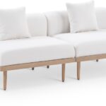 Laguna 71" Resilient Water Resistant Fabric Upholstered Outdoor Patio 2pc. Modular Loveseat