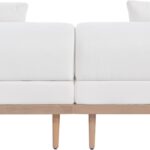 Laguna 71" Resilient Water Resistant Fabric Upholstered Outdoor Patio 2pc. Modular Loveseat