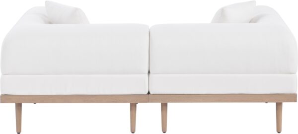 Laguna 71" Resilient Water Resistant Fabric Upholstered Outdoor Patio 2pc. Modular Loveseat