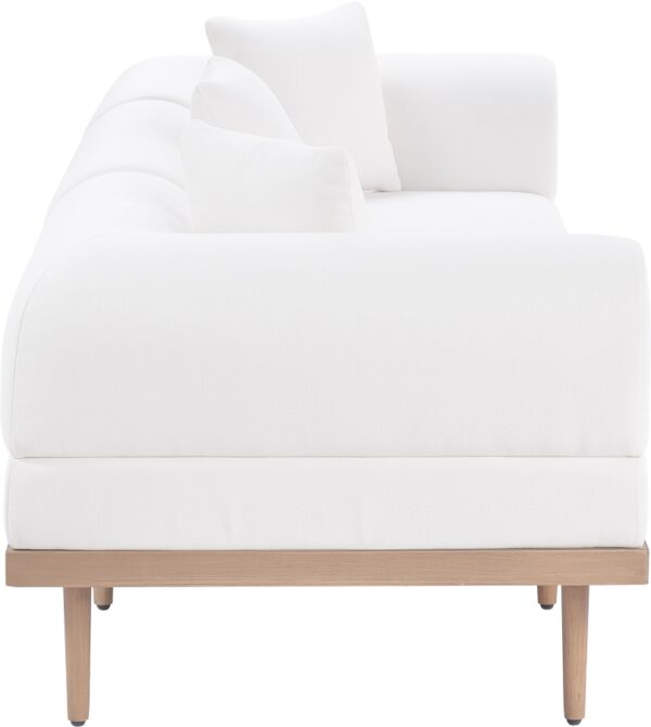Laguna 106.5" Resilient Water Resistant Fabric Upholstered Outdoor Patio 3pc. Modular Sofa
