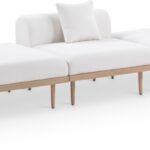 Laguna 106.5" Resilient Water Resistant Fabric Upholstered Outdoor Patio 3pc. Modular Sofa