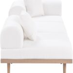 Laguna 106.5" Resilient Water Resistant Fabric Upholstered Outdoor Patio 3pc. Modular Sofa