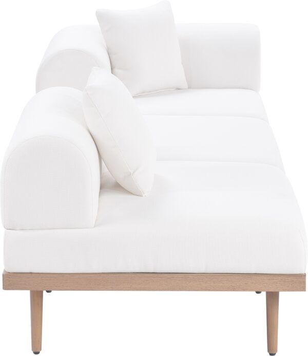 Laguna 106.5" Resilient Water Resistant Fabric Upholstered Outdoor Patio 3pc. Modular Sofa