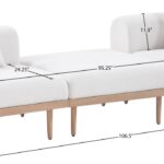 Laguna 106.5" Resilient Water Resistant Fabric Upholstered Outdoor Patio 3pc. Modular Sofa