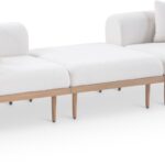Laguna 106.5" Resilient Water Resistant Fabric Upholstered Outdoor Patio 3pc. Modular Sofa