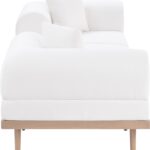 Laguna 106.5" Resilient Water Resistant Fabric Upholstered Outdoor Patio 3pc. Modular Sofa