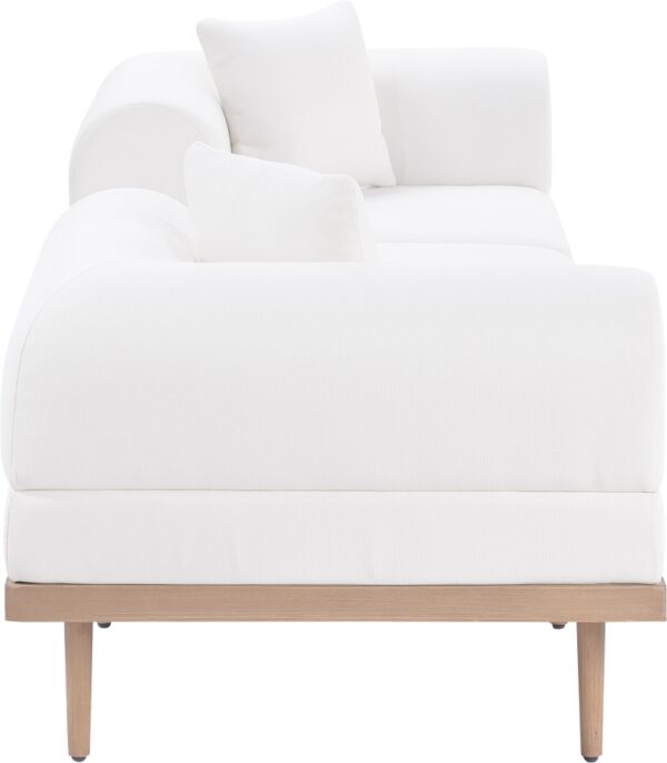 Laguna 106.5" Resilient Water Resistant Fabric Upholstered Outdoor Patio 3pc. Modular Sofa