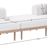 Laguna 106.5" Resilient Water Resistant Fabric Upholstered Outdoor Patio 3pc. Modular Sofa