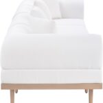 Laguna 142" Resilient Water Resistant Fabric Upholstered Outdoor Patio 4pc. Modular Sofa