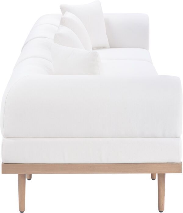 Laguna 142" Resilient Water Resistant Fabric Upholstered Outdoor Patio 4pc. Modular Sofa
