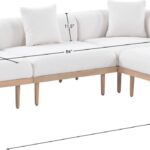 Laguna 106.5" Resilient Water Resistant Fabric Upholstered Outdoor Patio 4pc. Modular Sectional