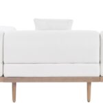 Laguna 106.5" Resilient Water Resistant Fabric Upholstered Outdoor Patio 4pc. Modular Sectional