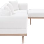 Laguna 142" Resilient Water Resistant Fabric Upholstered Outdoor Patio 5pc. Modular Sectional