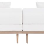Laguna 142" Resilient Water Resistant Fabric Upholstered Outdoor Patio 5pc. Modular Sectional