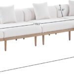 Laguna 142" Resilient Water Resistant Fabric Upholstered Outdoor Patio 5pc. Modular Sectional