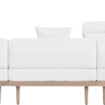 Laguna 106.5" Resilient Water Resistant Fabric Upholstered Outdoor Patio 5pc. Modular Sectional