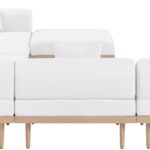 Laguna 142" Resilient Water Resistant Fabric Upholstered Outdoor Patio 7pc. Modular Sectional