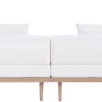 Laguna 142" Resilient Water Resistant Fabric Upholstered Outdoor Patio 8pc. Modular Sectional