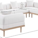 Laguna 142" Resilient Water Resistant Fabric Upholstered Outdoor Patio 8pc. Modular Sectional