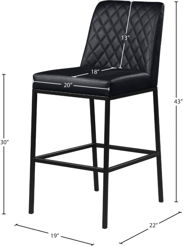 Bryce Vegan Leather Upholstered Bar Stool