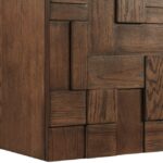 Leonardo 36" White Engineered Stone And Solid Wood Wall Mounted Bathroom Vanity