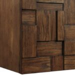 Leonardo 48" White Engineered Stone And Solid Wood Wall Mounted Bathroom Vanity
