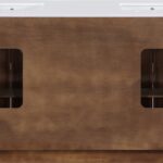 Willard 60" White Engineered Stone And Solid Wood Bathroom Vanity