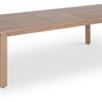 Newport 86.75" - 108" Acacia Wood Extendable Outdoor Patio Dining Table