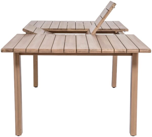 Newport 86.75" - 108" Acacia Wood Extendable Outdoor Patio Dining Table