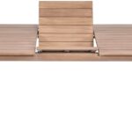 Newport 86.75" - 108" Acacia Wood Extendable Outdoor Patio Dining Table