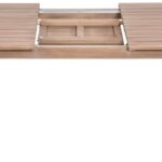 Newport 86.75" - 108" Acacia Wood Extendable Outdoor Patio Dining Table