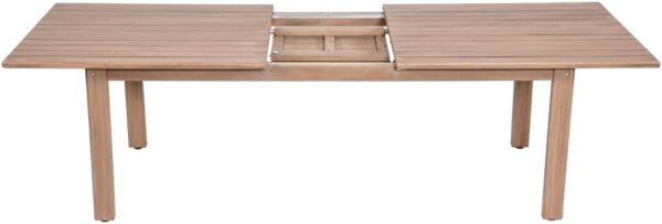 Newport 86.75" - 108" Acacia Wood Extendable Outdoor Patio Dining Table