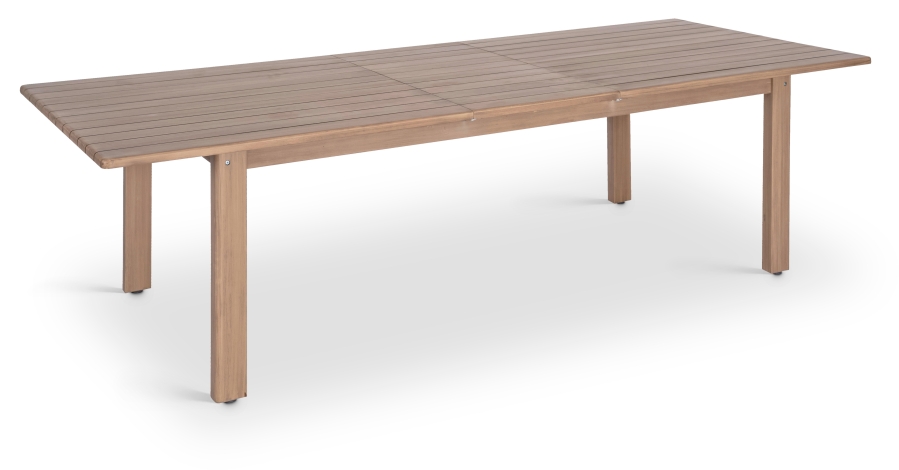 Newport 86.75" - 108" Acacia Wood Extendable Outdoor Patio Dining Table