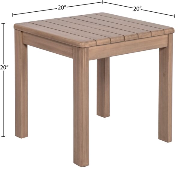 Newport Acacia Wood Outdoor Patio End / Side Table